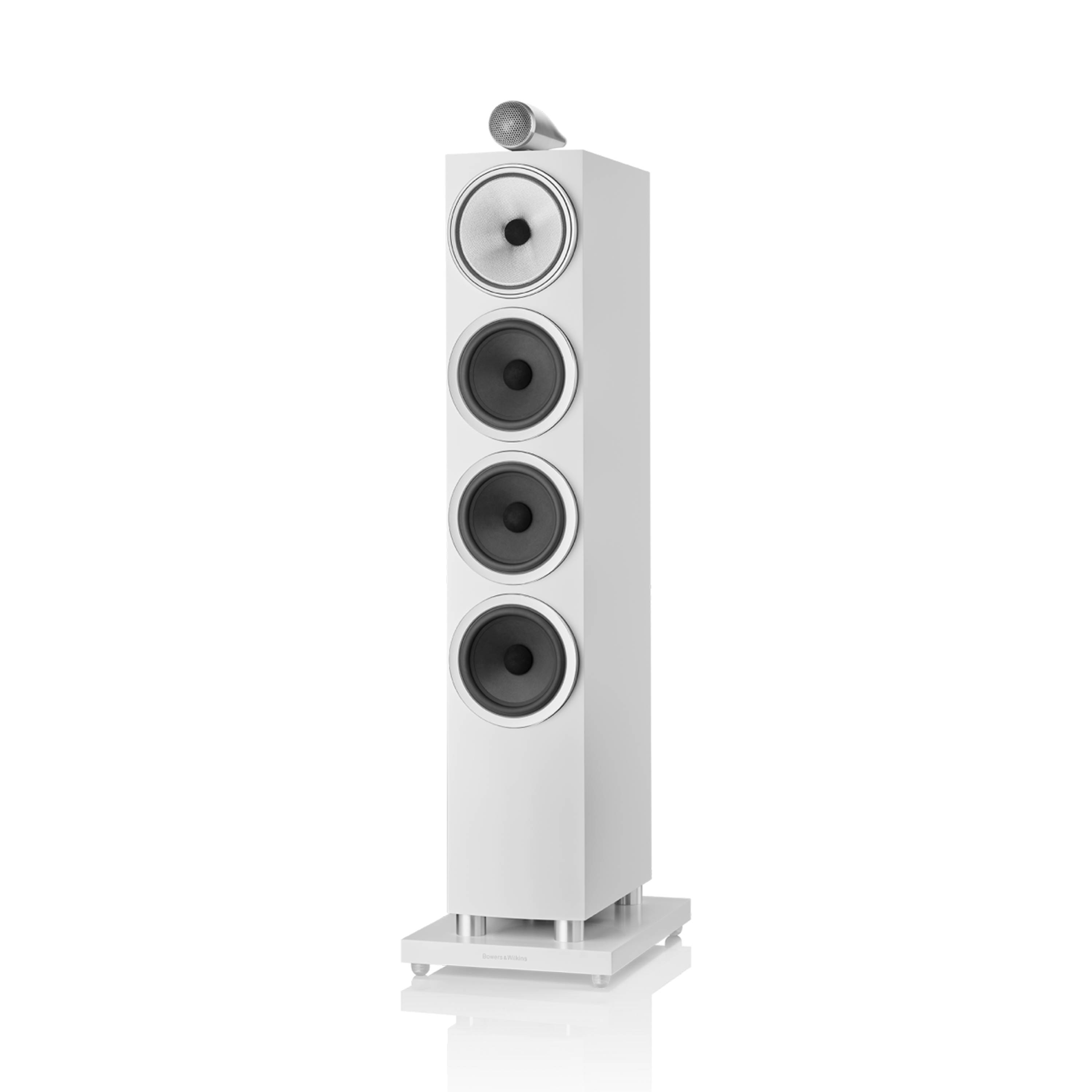 Bowers & Wilkins 704 S3 Boxe de podea - Pereche Satin White, imagine oficială.