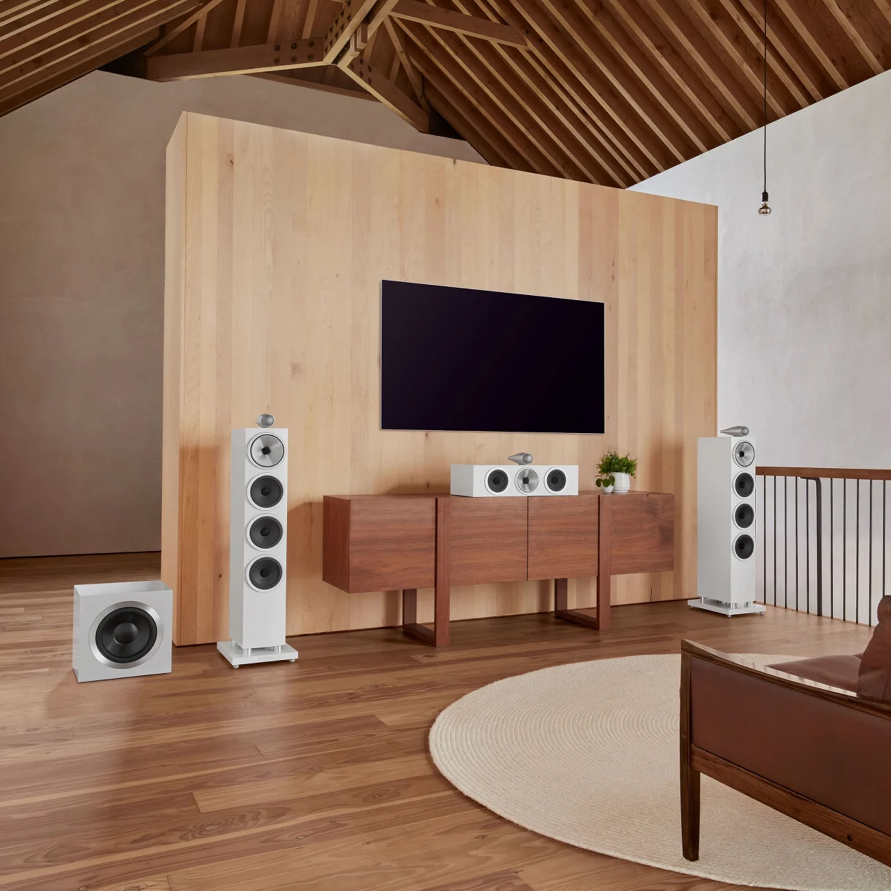 Bowers & Wilkins 702 S3 Boxe de podea - Pereche Satin White, imagine oficiala 5.