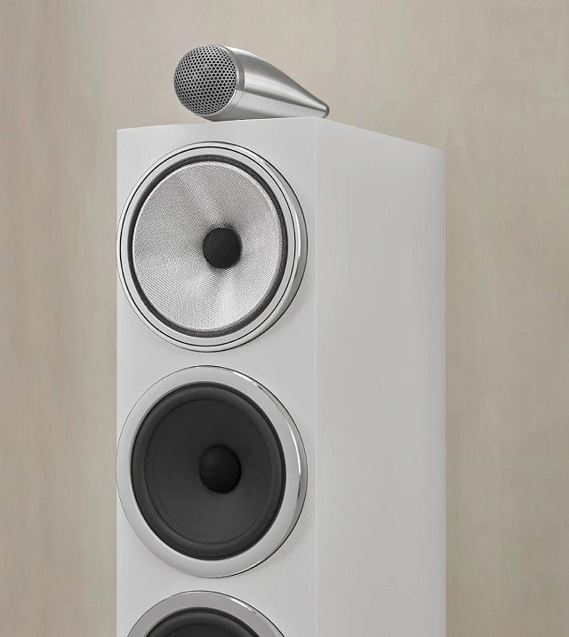 Bowers & Wilkins 703 S3 Boxe de podea - Pereche Satin White, imagine oficială.