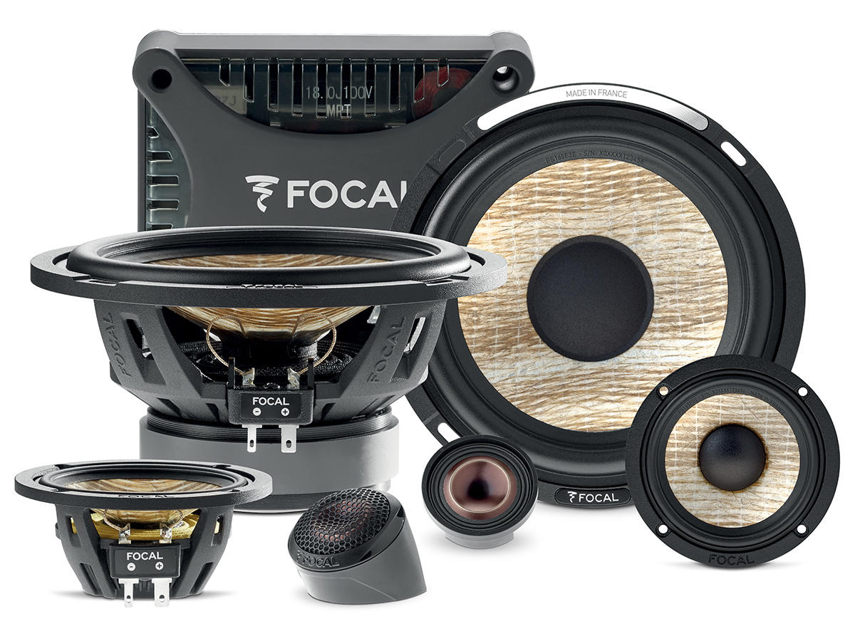 Set boxe auto componente Focal PS 165 F3E pe 3 căi de 16.5 cm cu membrană Flax