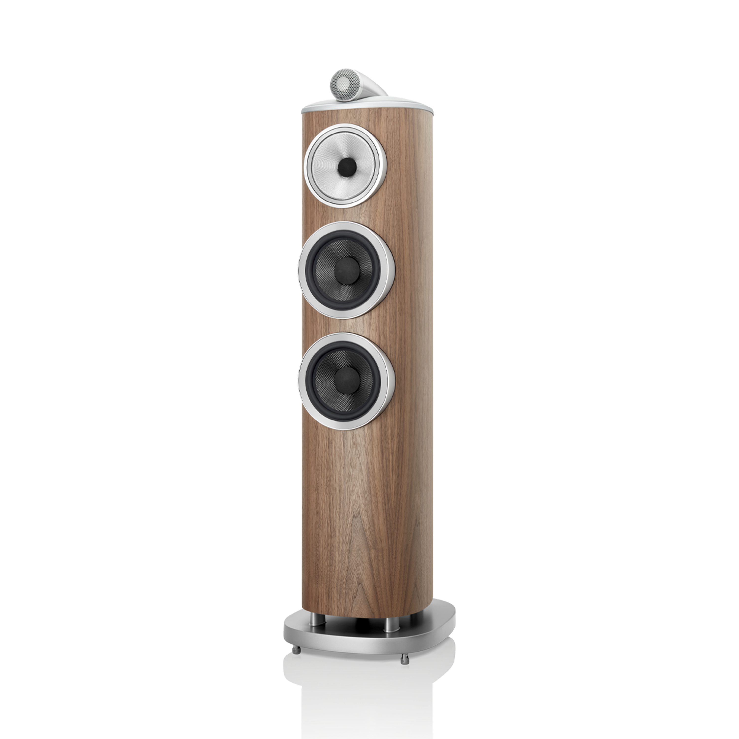 Bowers & Wilkins 803 D4 Boxe de podea - Pereche Satin Walnut, imagine oficială.