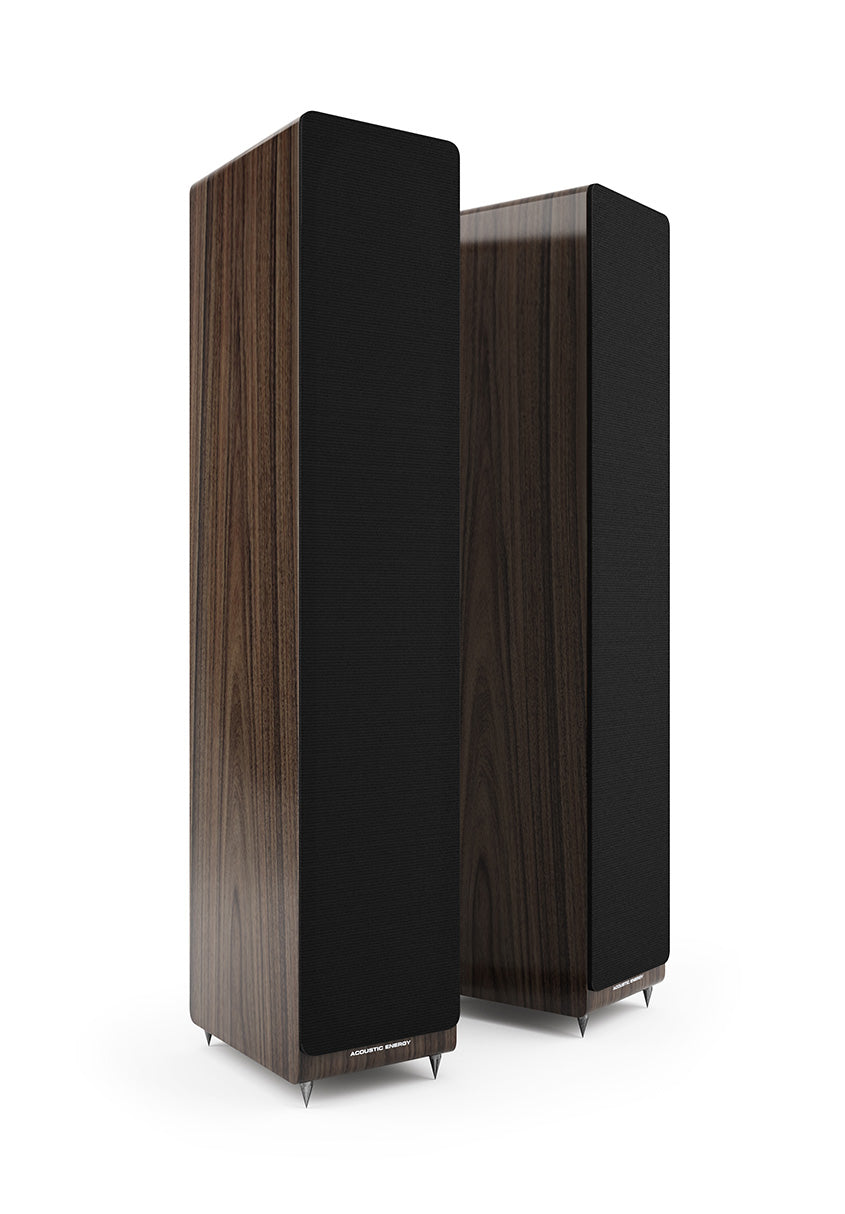 Acoustic Energy AE109.2 Boxe de podea - Pereche Walnut, imagine oficială.