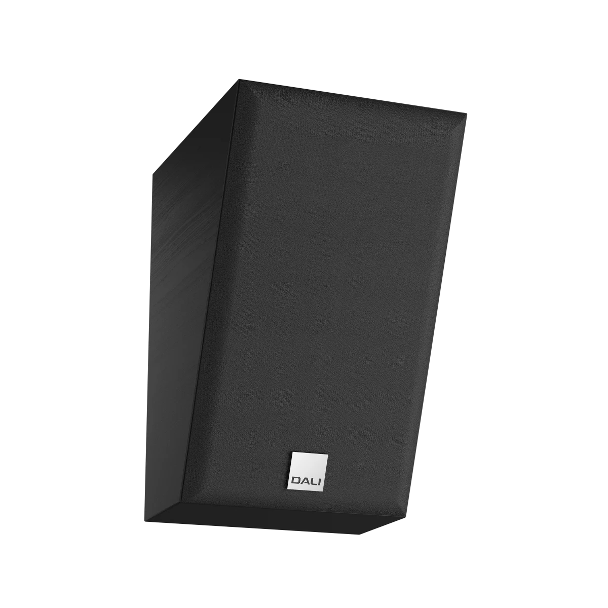 Boxa Dali ALTECO C-1, culoare black ash, vedere frontală cu grilaj, logo Dali vizibil. Ideală pentru Dolby Atmos.