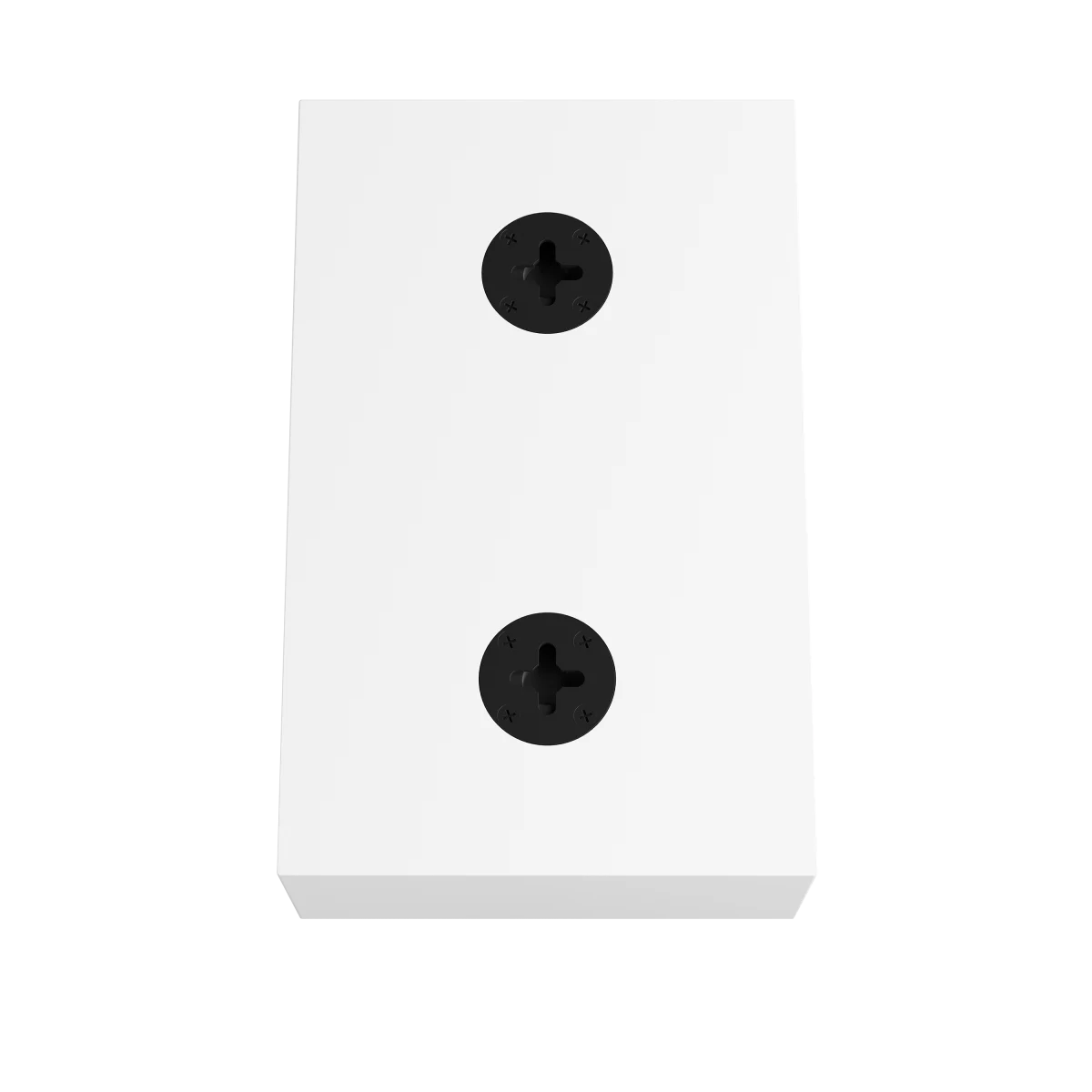Spatele alb al boxei Dali ALTECO C-1 cu două orificii de montare negre, ideal pentru sistemele Dolby Atmos.