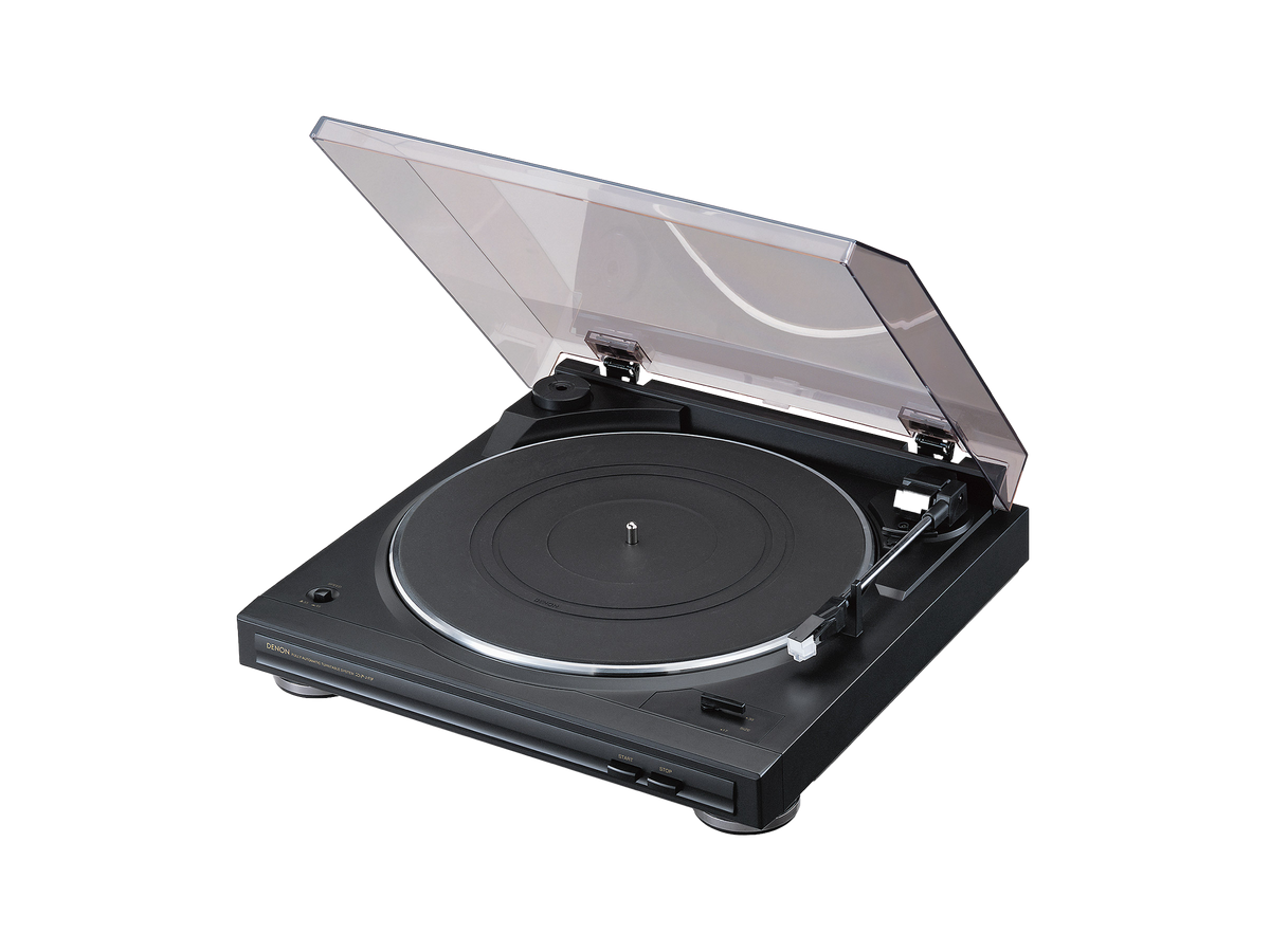 Denon DP-300F Pick-Up Black, imagine oficială.