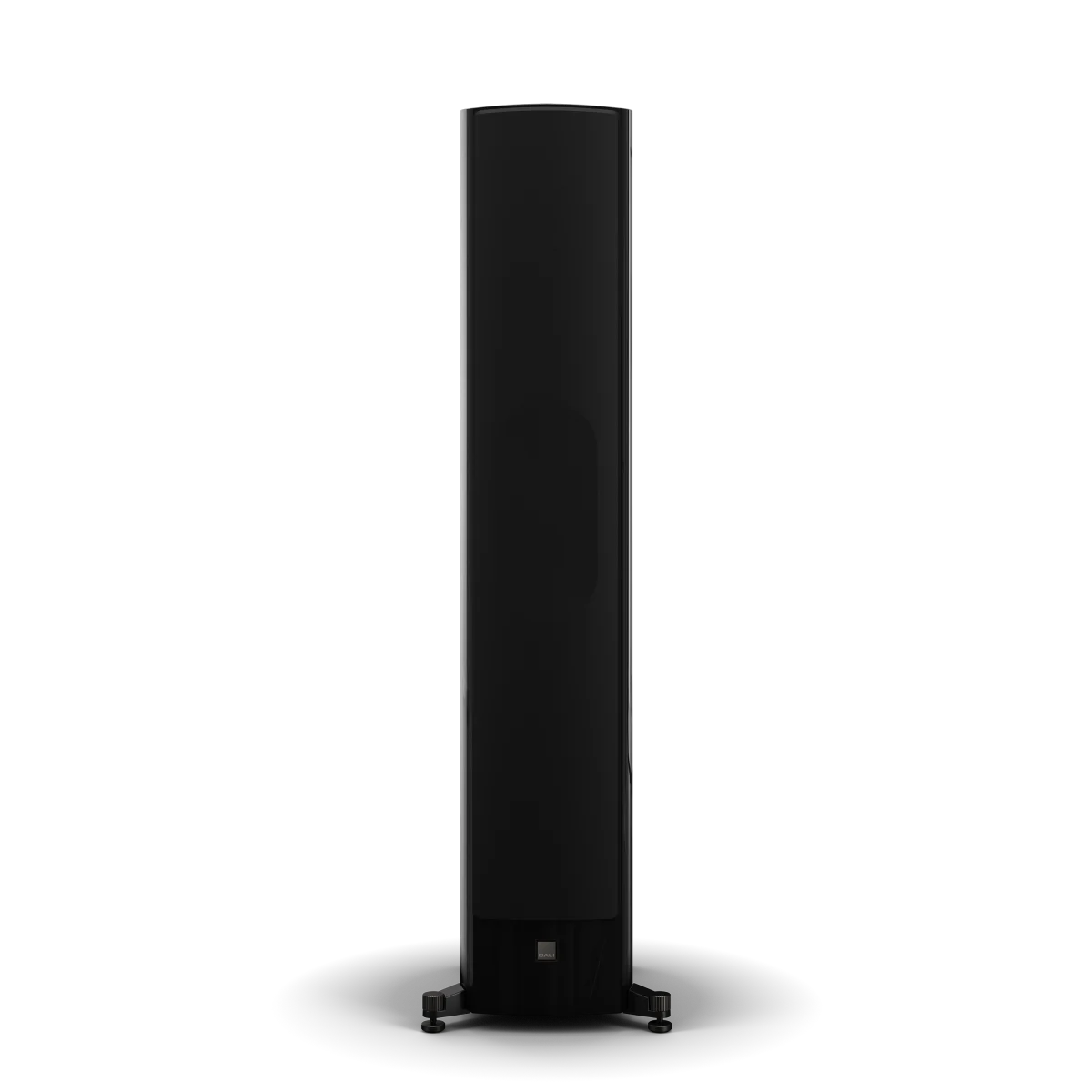 Boxa de podea Dali EPIKORE 11, negru, vedere frontală cu grilaj. Ideală pentru sistem home theater.