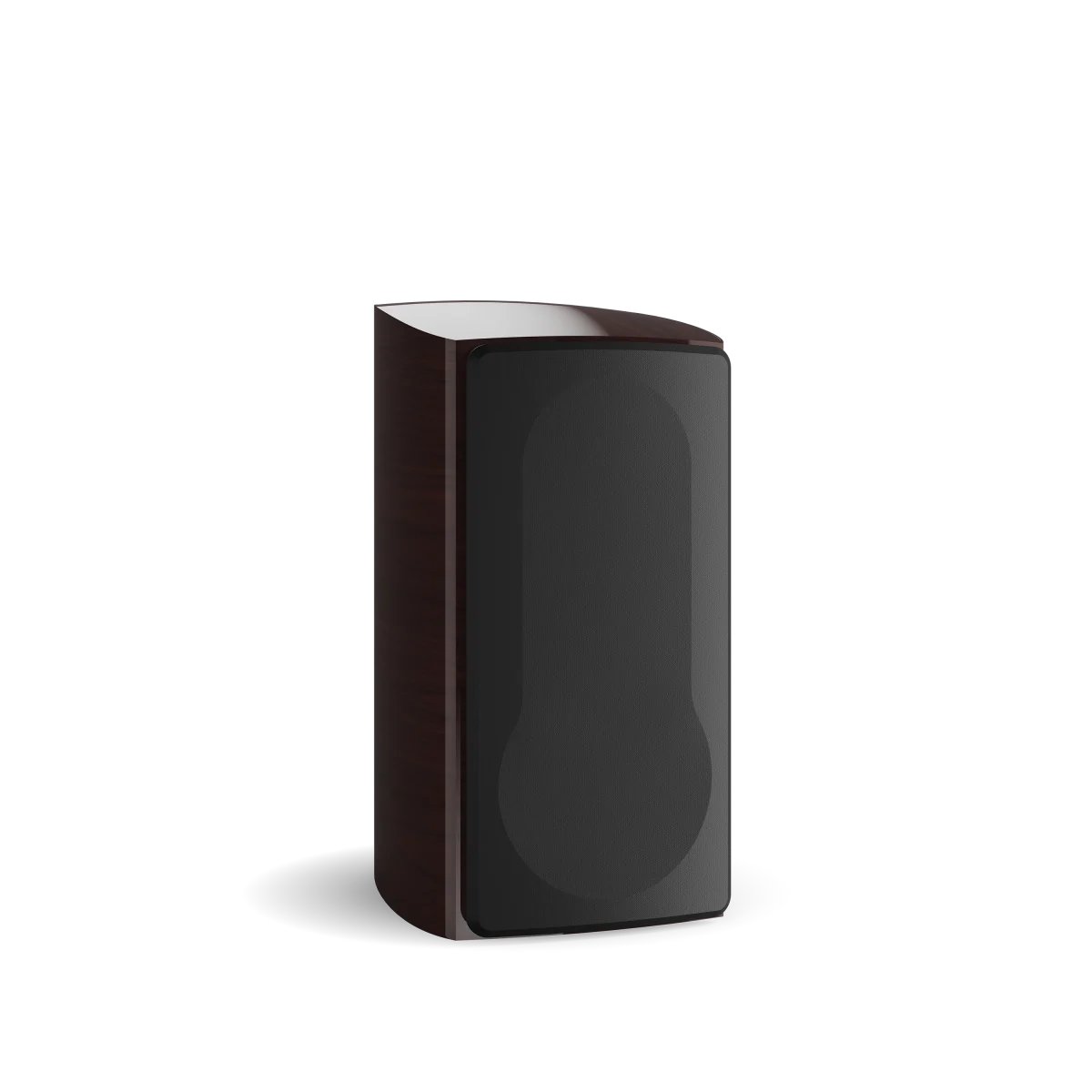 Boxa Dali EPIKORE 3, vedere laterală, culoare maroon, cu grilă frontală neagră pentru protecția difuzorului.