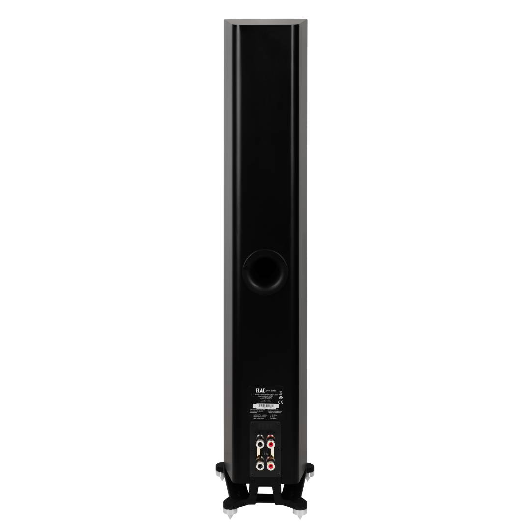 Elac Carina FS 247.4 Boxe de podea - Pereche, finisaj Satin Black, vedere din spate.