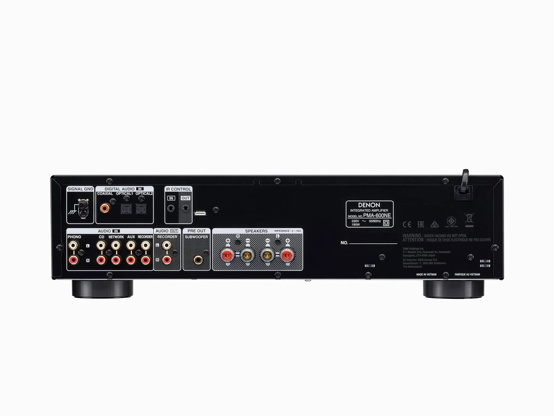 Denon PMA-600NE Amplificator Black, imagine oficială.