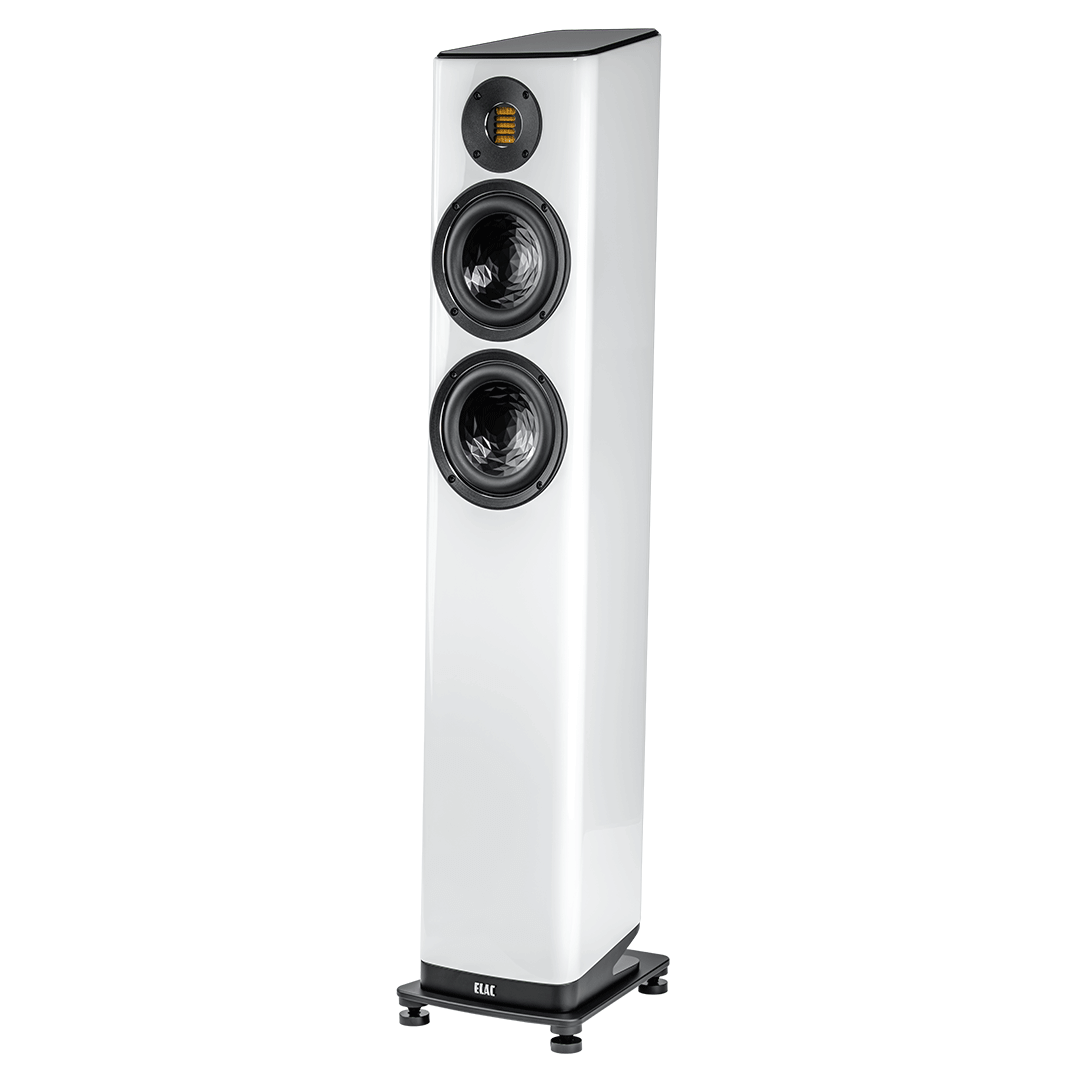 Elac Vela FS 407.2 Boxe de podea - Pereche White, imagine oficială.