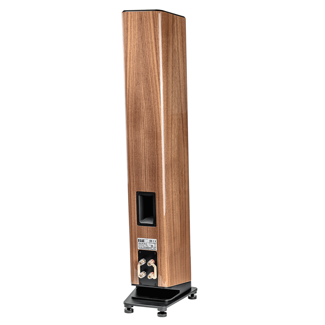 Elac Vela FS 407.2 Boxe de podea - Pereche Walnut, imagine oficială.