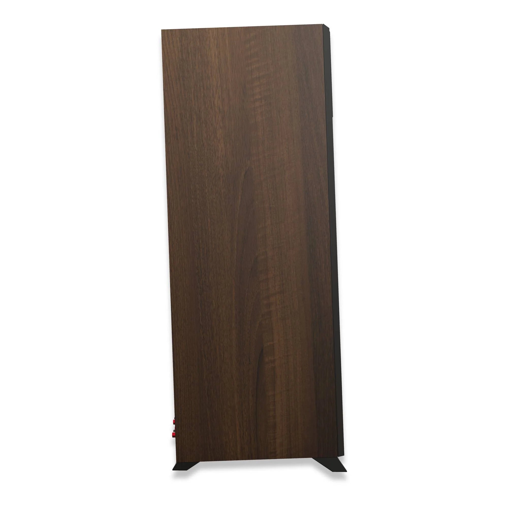 Boxa Klipsch RP-8000F II, vedere laterală, finisaj nuc, panou lateral din lemn vizibil integral.