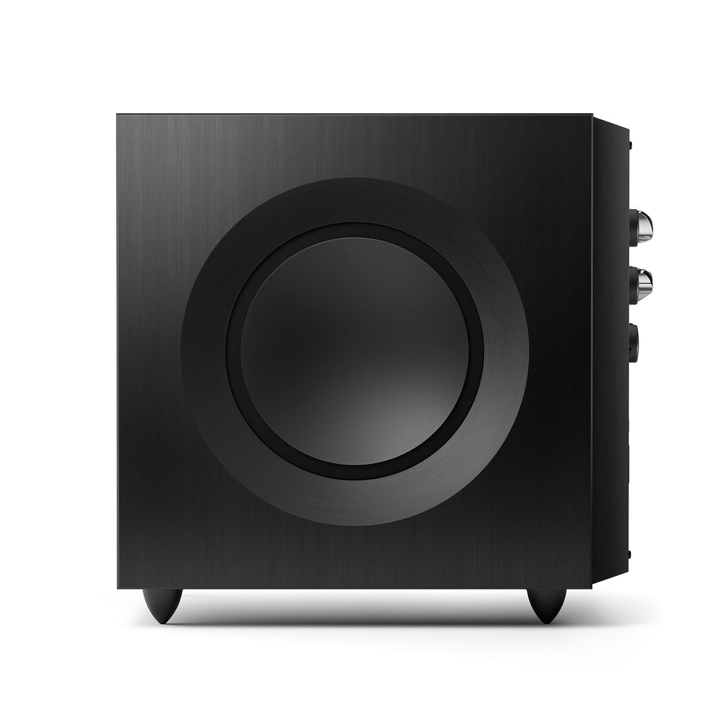 KEF Reference 8b – panou posterior cu intrări RCA, XLR și speaker level