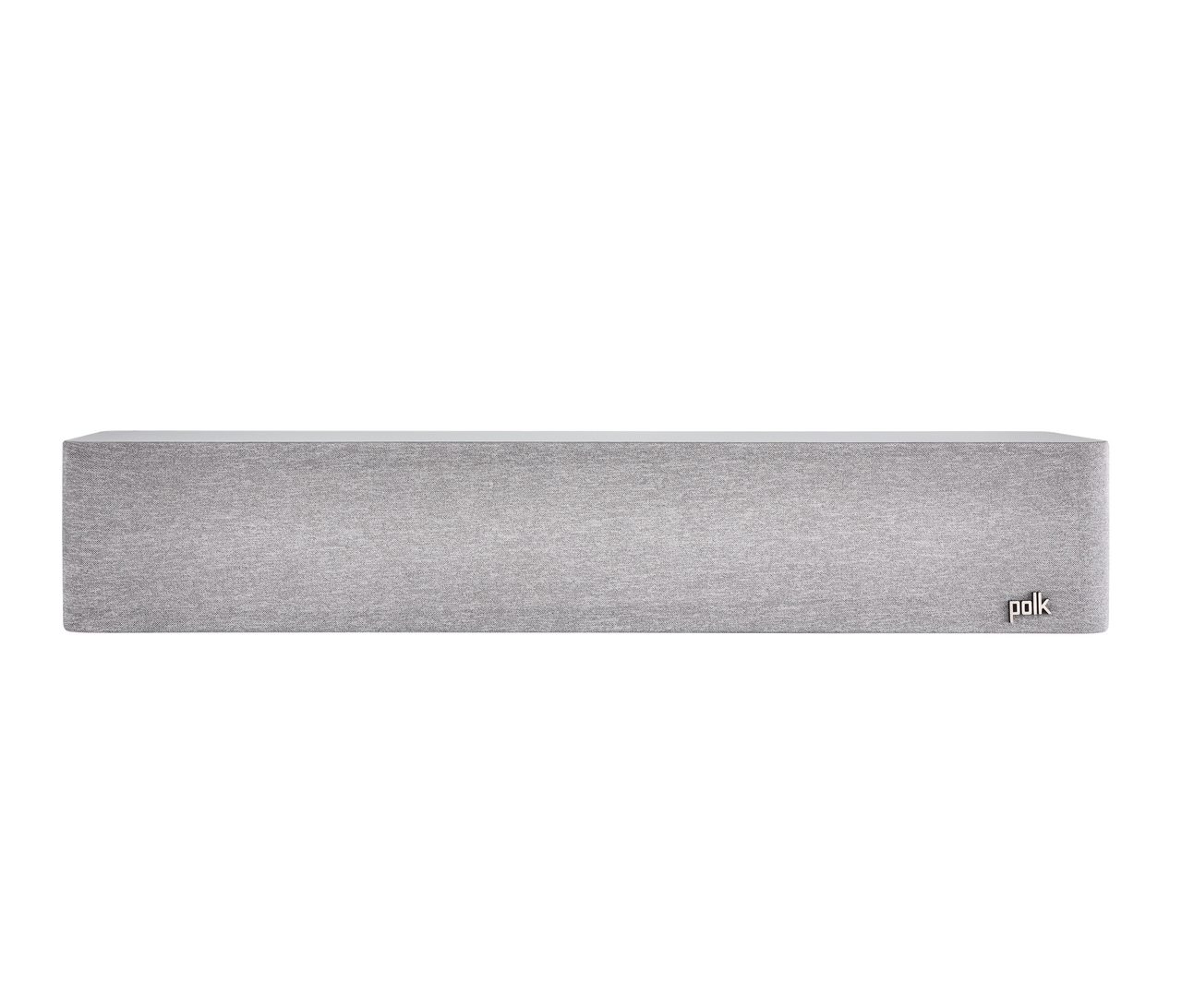 Polk Audio Reserve R350 Boxe centru, vedere frontală, culoare albă, grilaj frontal vizibil.