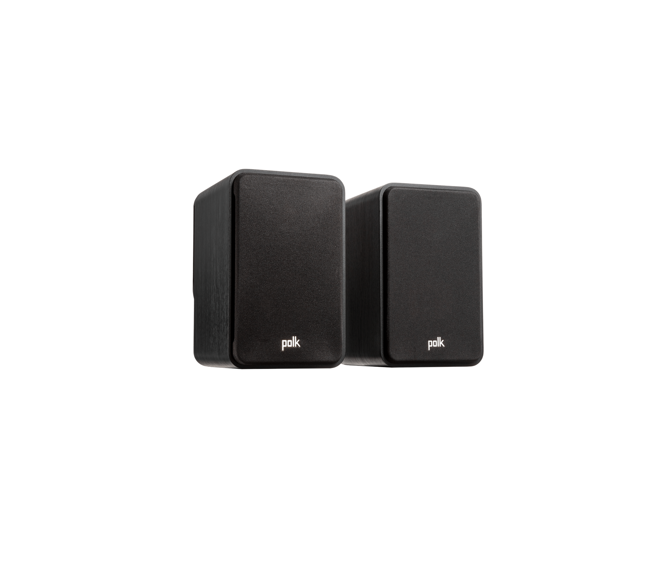 Boxe Polk Audio Signature Elite ES15, negru, vedere din dreapta cu grilaj, pereche, pentru home theater.