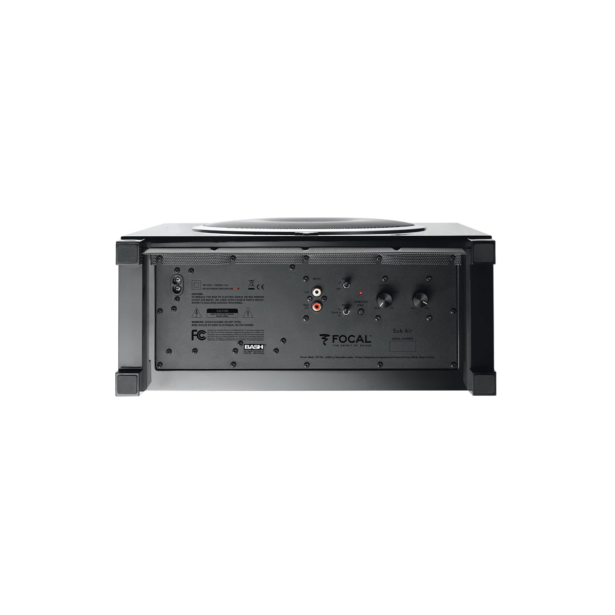 Focal SUB AIR Subwoofer Black, imagine oficială.