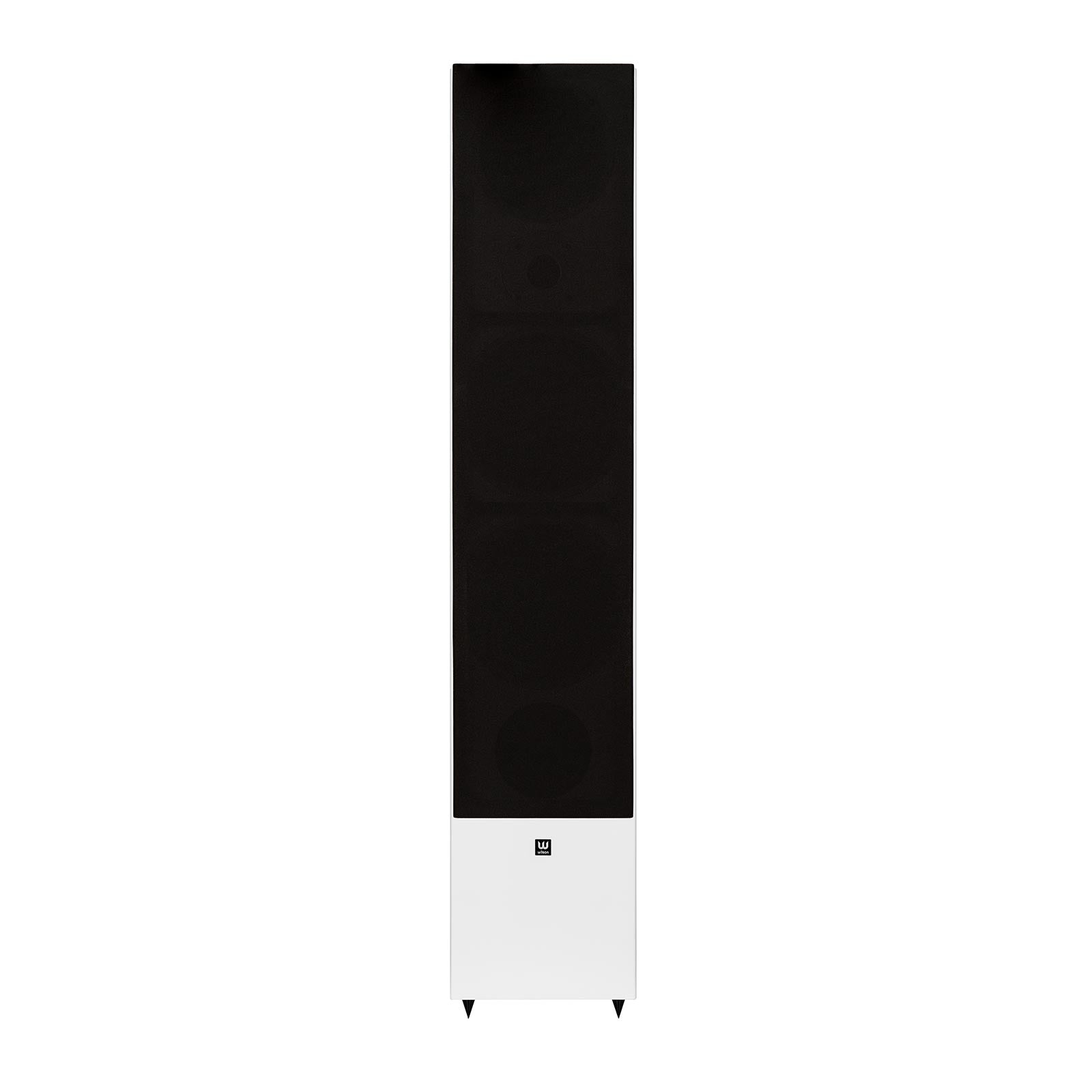 Boxă Wilson Raptor 9 Max, vedere frontală, negru cu bază albă, difuzoare multiple vizibile.