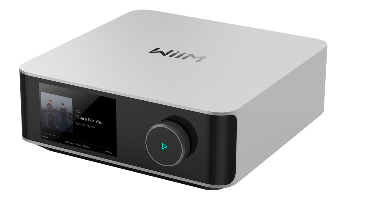 WiiM Amp Ultra Amplificator Silver, imagine oficială.