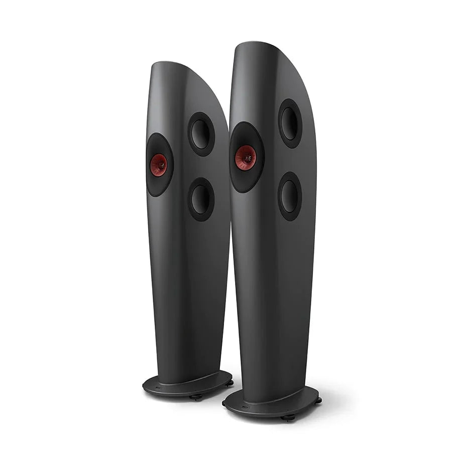 KEF Blade One Meta Boxe de podea - Pereche Charcoal Grey / Red, imagine oficială 1.