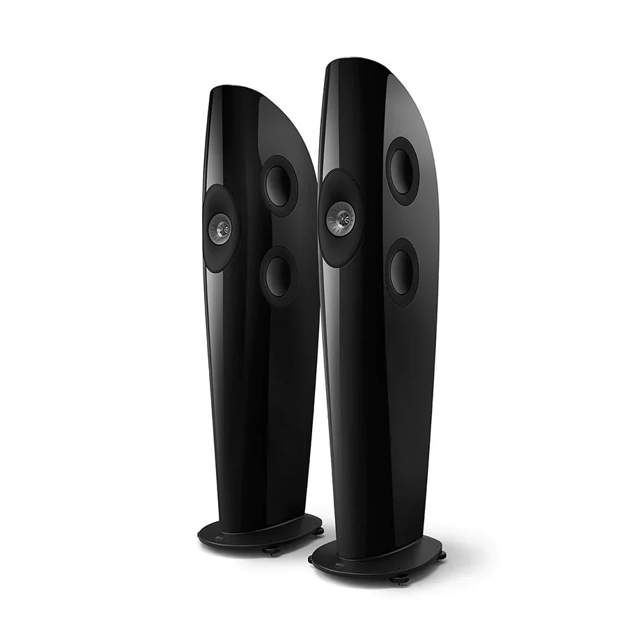 KEF Blade Two Meta Boxe de podea - Pereche Piano Black / Grey, imagine oficială 1.#color_piano-black-grey