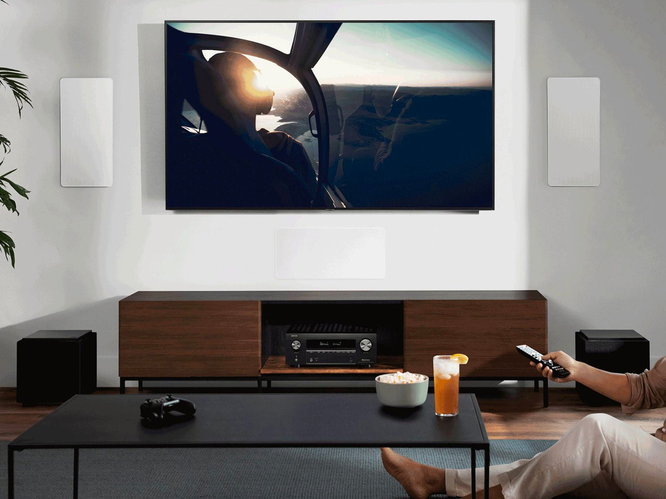 Denon AVC-X3800H receiver AV într-un sistem home cinema