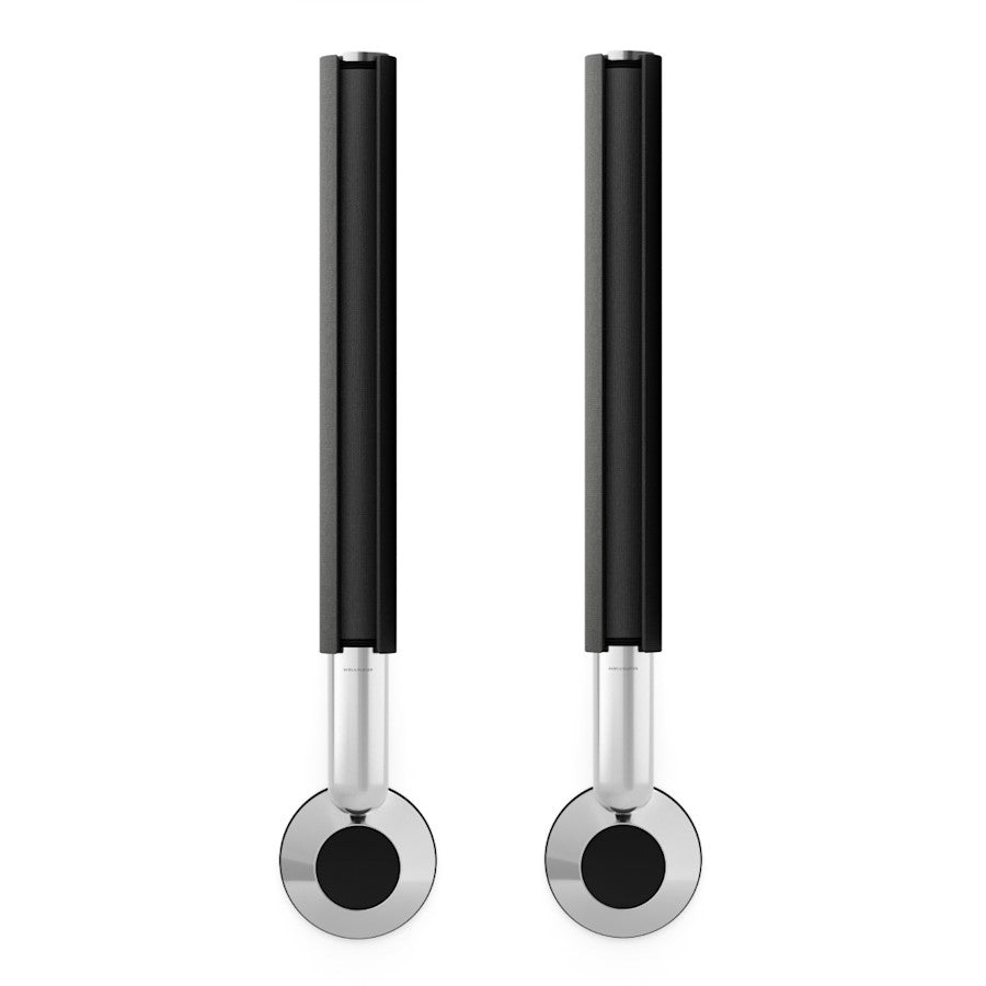 Pereche de boxe active Bang & Olufsen Beolab 28 în gri cu aluminiu natural