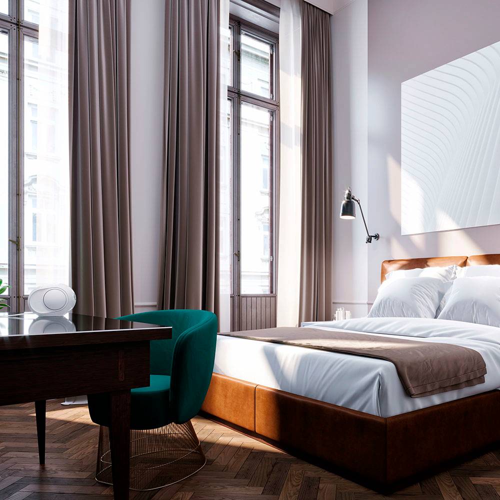 Devialet Phantom II Hotel Boxa activa Iconic White, imagine oficiala 5.