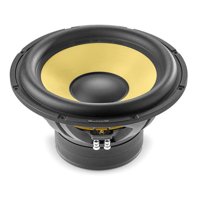 Focal SUB 30 KXE – detaliu al membranei K2 Sandwich și al suspensiei din cauciuc