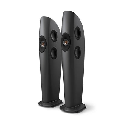 KEF Blade Two Meta Boxe de podea - Pereche Charcoal Grey / Bronze, imagine oficială.