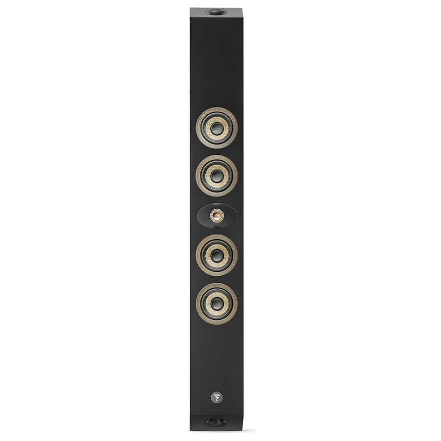 Focal On Wall 302 - boxa fără grilă, cu cele patru difuzoare Flax și tweeterul TNF