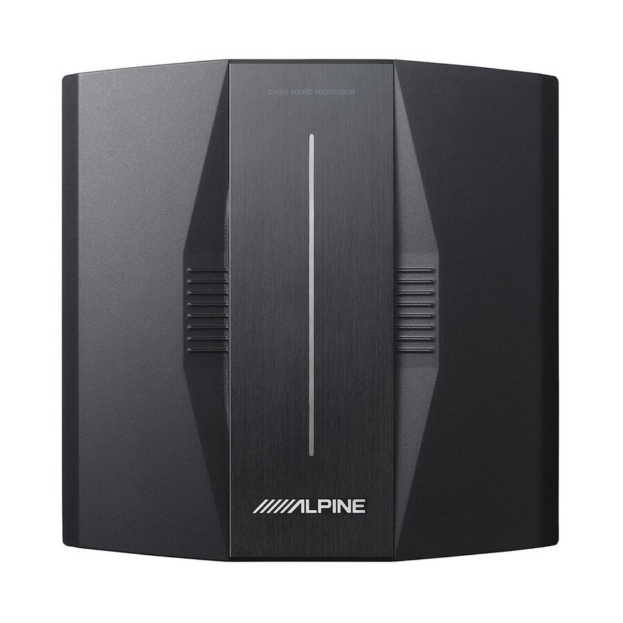 Alpine PXE-C80-88 vedere de sus cu amplificatorul integrat