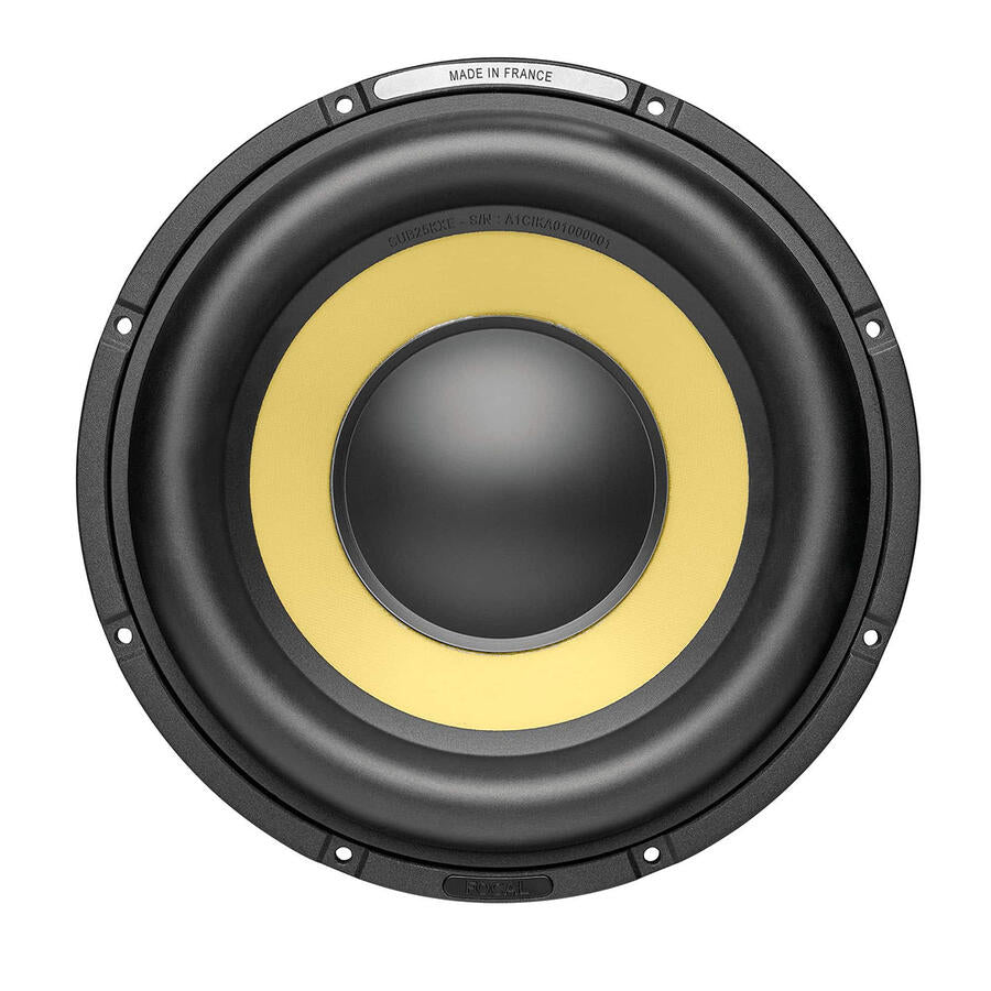 Șasiul din aluminiu al subwooferului auto Focal SUB 25 KXE