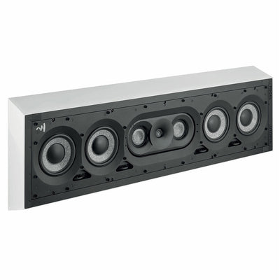 Ramă de montaj Focal 1000 IW LCR Utopia instalată pe perete, cu boxa montată