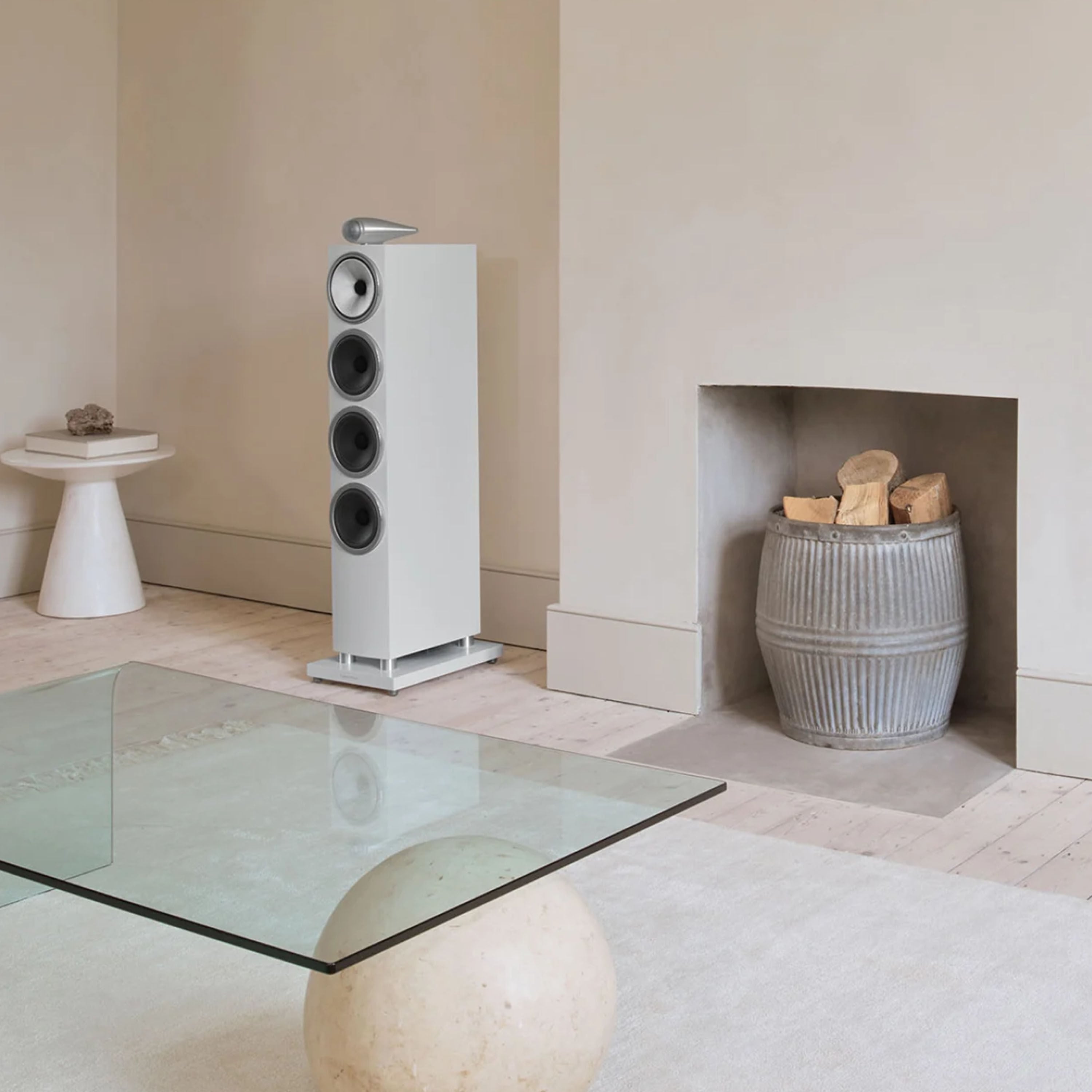 Bowers & Wilkins 702 S3 Boxe de podea - Pereche Satin White, imagine oficiala 3.
