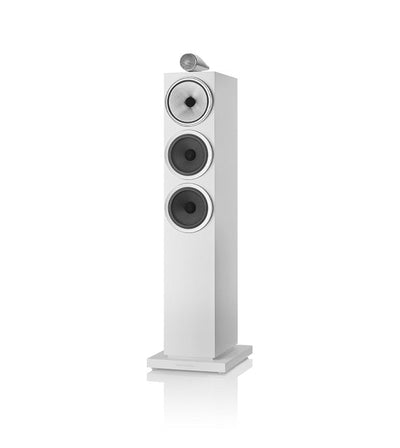 Bowers & Wilkins 703 S3 Boxe de podea - Pereche Satin White, imagine oficială.