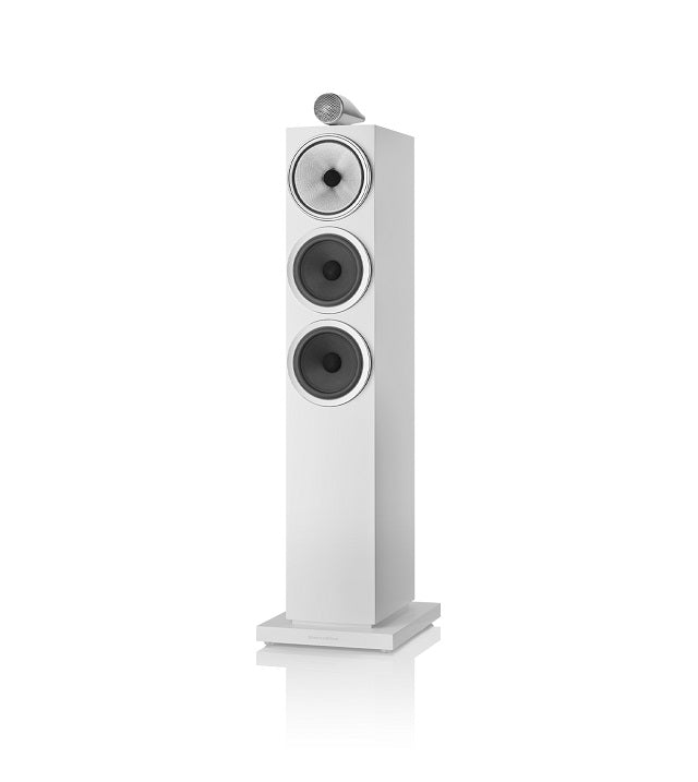 Bowers & Wilkins 703 S3 Boxe de podea - Pereche Satin White, imagine oficială.