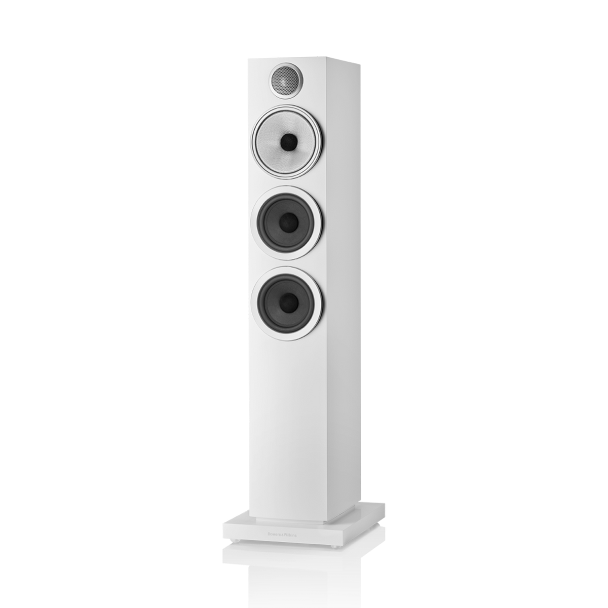 Bowers & Wilkins 704 S3 Boxe de podea - Pereche Satin White, imagine oficiala 1.