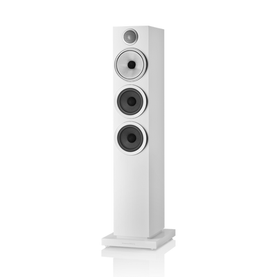 Bowers & Wilkins 704 S3 Boxe de podea - Pereche Satin White, imagine oficiala 1.