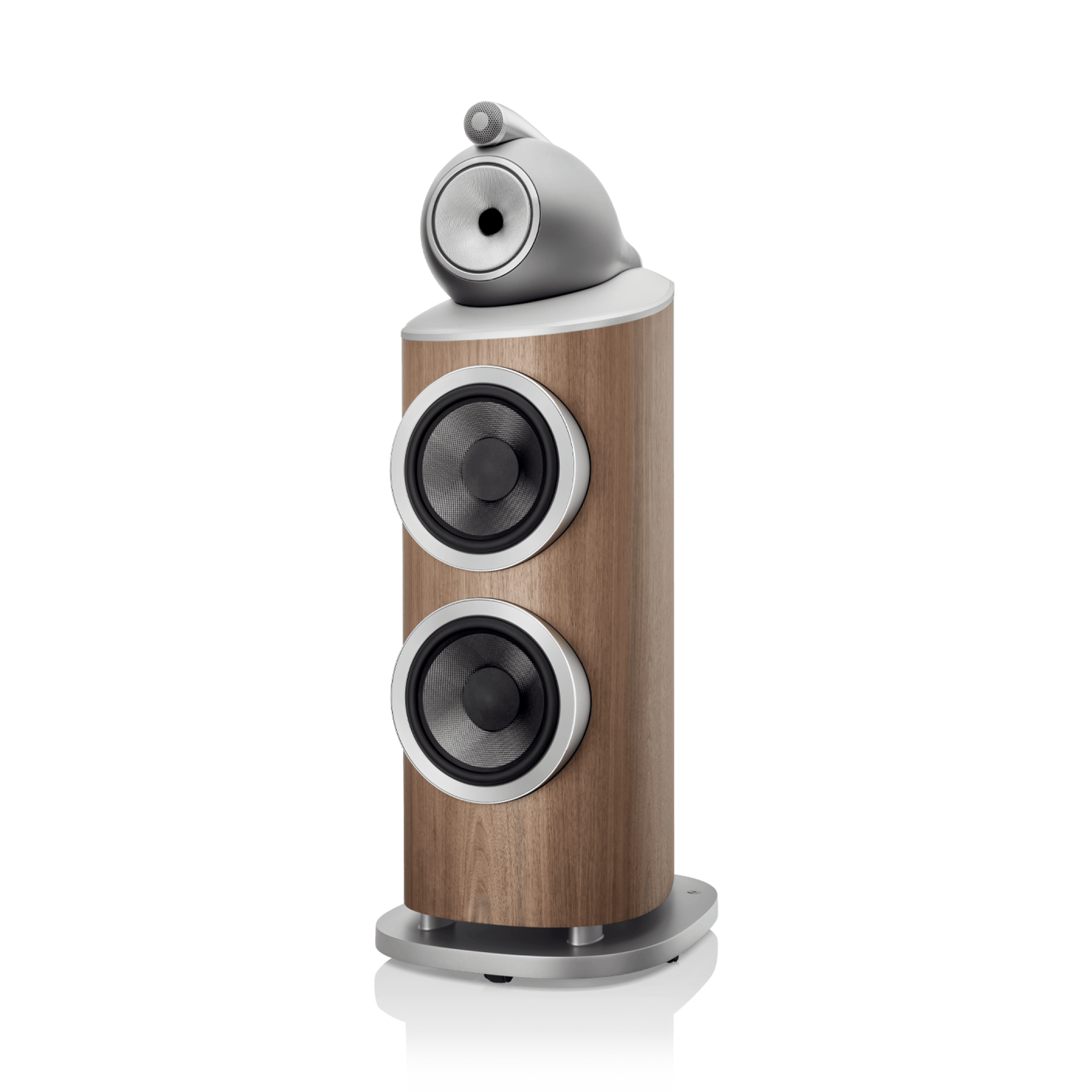 Bowers & Wilkins 802 D4 Boxe de podea - Pereche Satin Walnut, imagine oficială.