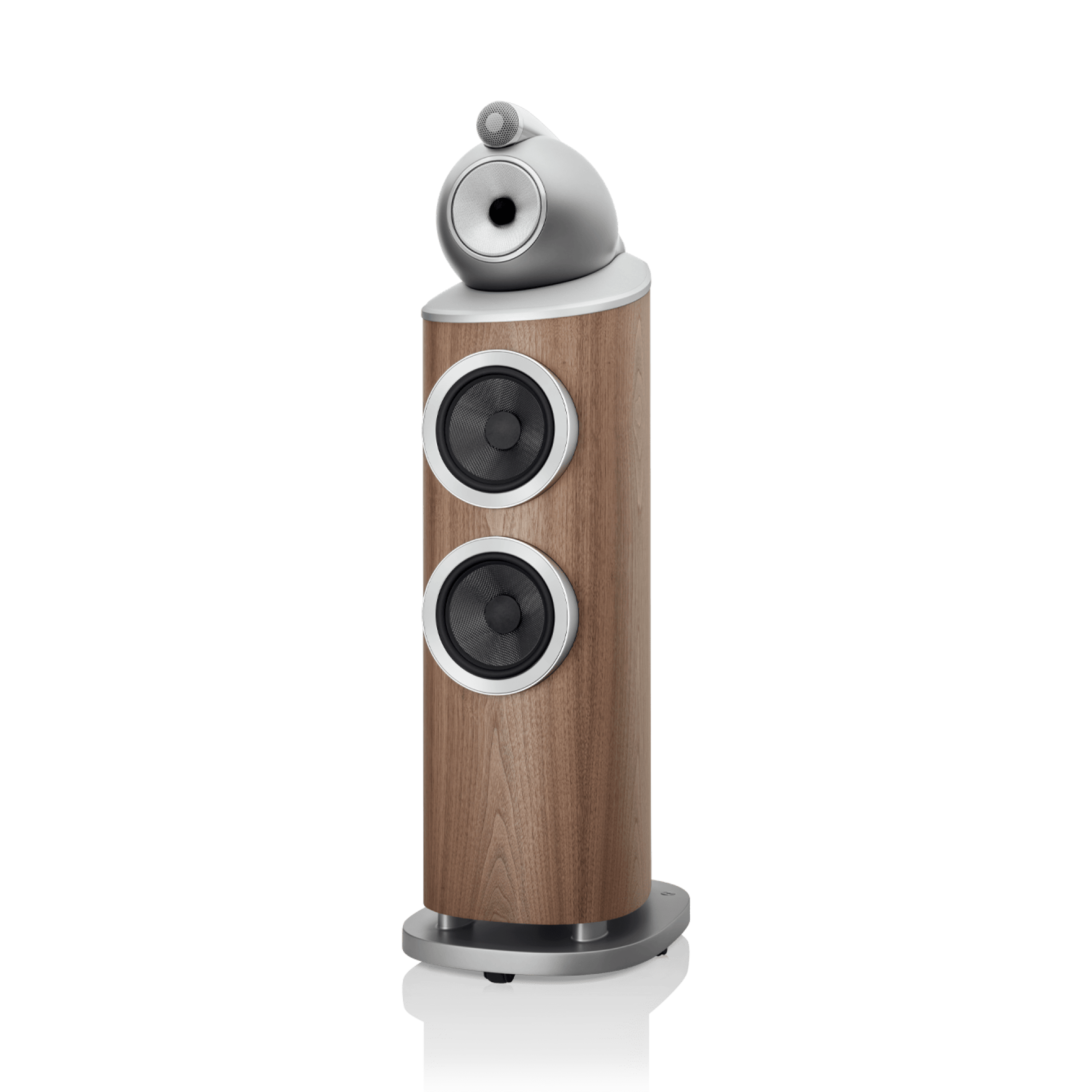 Bowers & Wilkins 802 D4 Boxe de podea - Pereche Satin Walnut, imagine oficială.