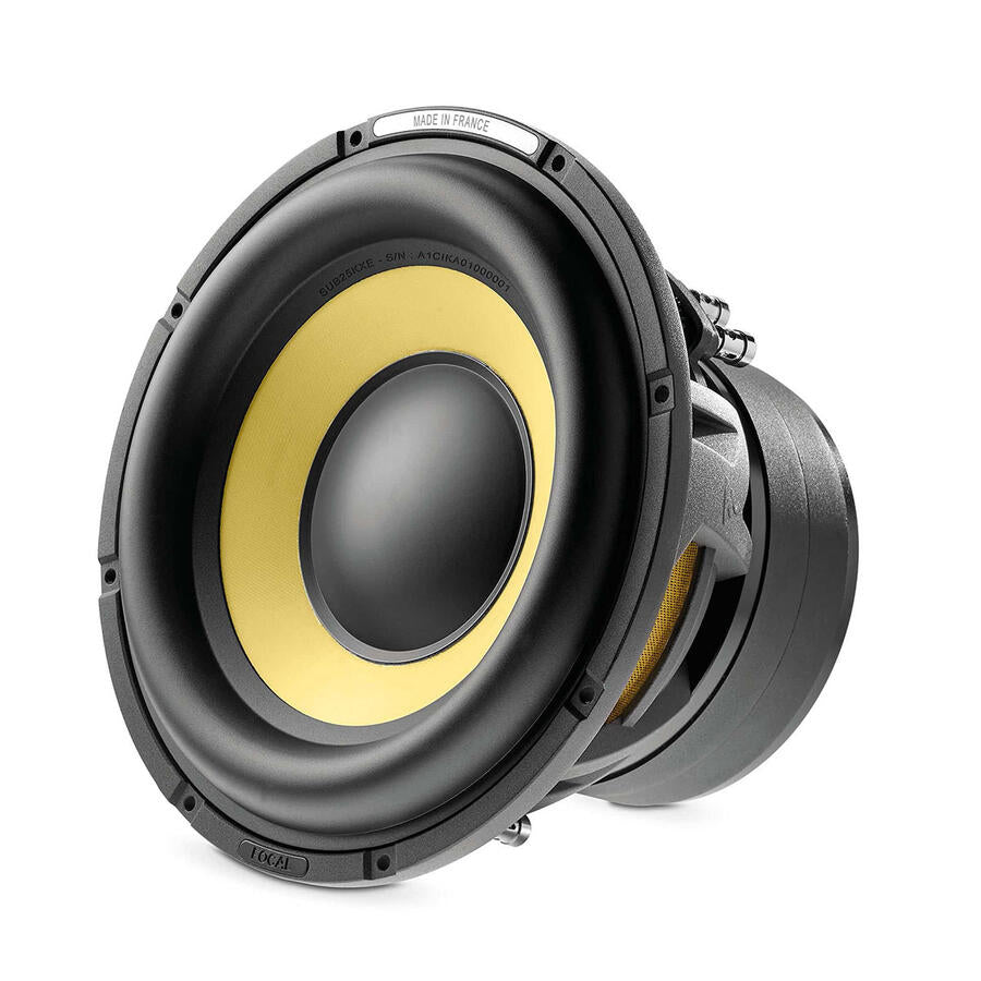 Subwoofer auto Focal SUB 25 KXE de 25 cm cu con K2 galben