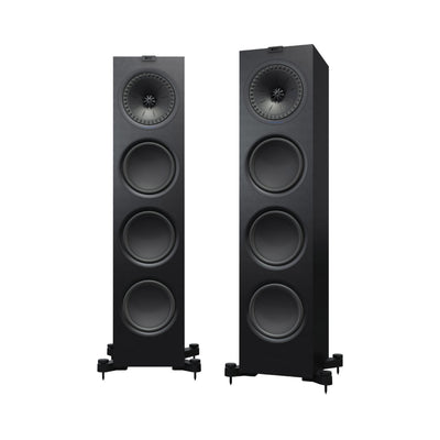Boxe de podea KEF Q950 cu driver coaxial Uni-Q, vedere frontală