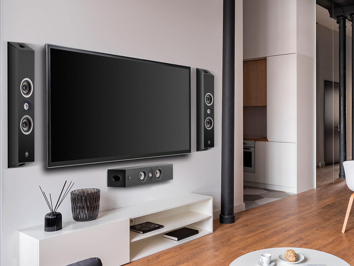 Focal On Wall 301 – exemplu de montaj pe perete sub televizor