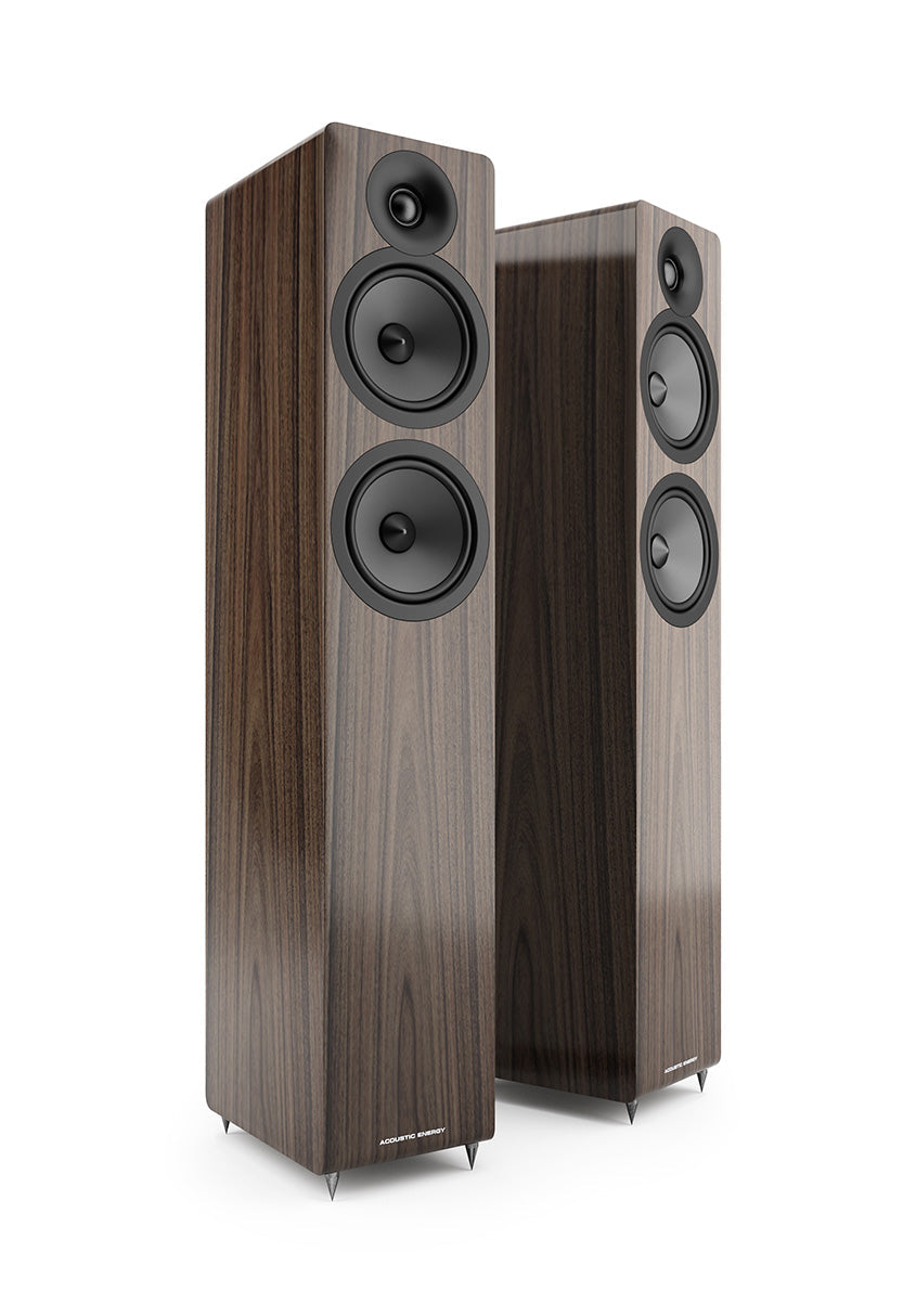 Acoustic Energy AE109.2 Boxe de podea - Pereche Walnut, imagine oficială 1.