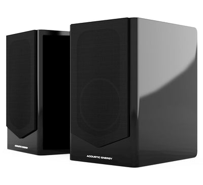Acoustic Energy AE500 Boxe de raft - Pereche Piano Black Gloss, imagine oficială.
