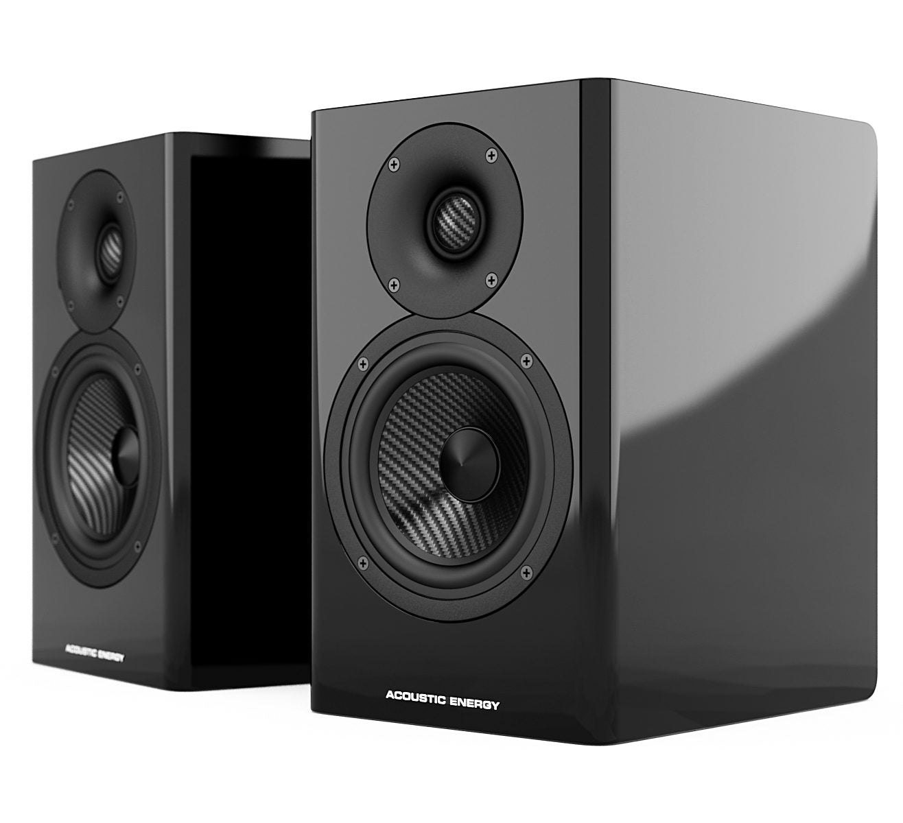Acoustic Energy AE500 Boxe de raft - Pereche Piano Black Gloss, imagine oficială 1.#color_piano-black-gloss