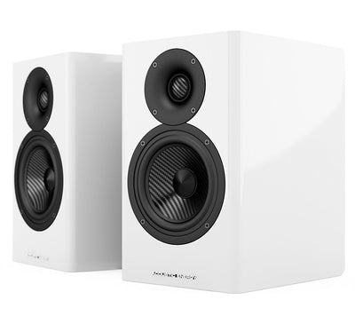 Acoustic Energy AE500 Boxe de raft - Pereche Piano White Gloss, imagine oficială 1.