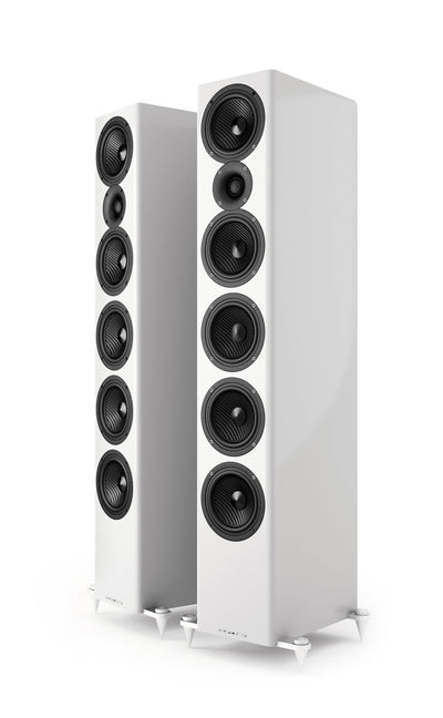 Acoustic Energy AE520 Boxe de podea - Pereche Piano White Gloss, imagine oficială 1.
