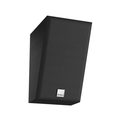 Boxa Dali ALTECO C-1, culoare black ash, vedere frontală cu grilaj, logo Dali vizibil. Ideală pentru Dolby Atmos.