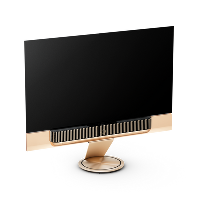 Bang & Olufsen Beosound Theatre 77 Soundbar Gold Tone / Oak, imagine oficială.
